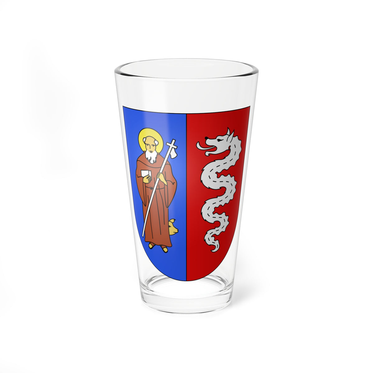 SantAntonio-coat of arms (Switzerland) (Coat of Arms) Pint Glass 16oz