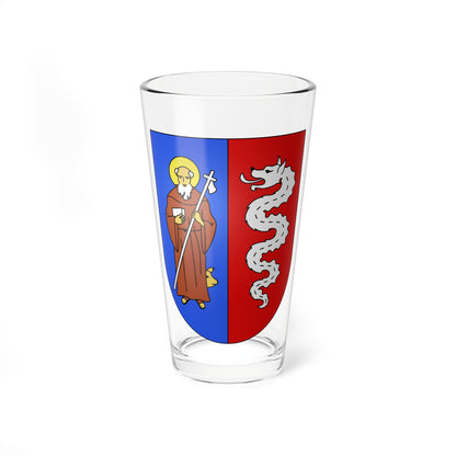 SantAntonio-coat of arms (Switzerland) (Coat of Arms) Pint Glass 16oz