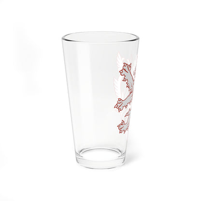 Czech State aircraft marking (Czech Republic) (Coat of Arms) Pint Glass 16oz