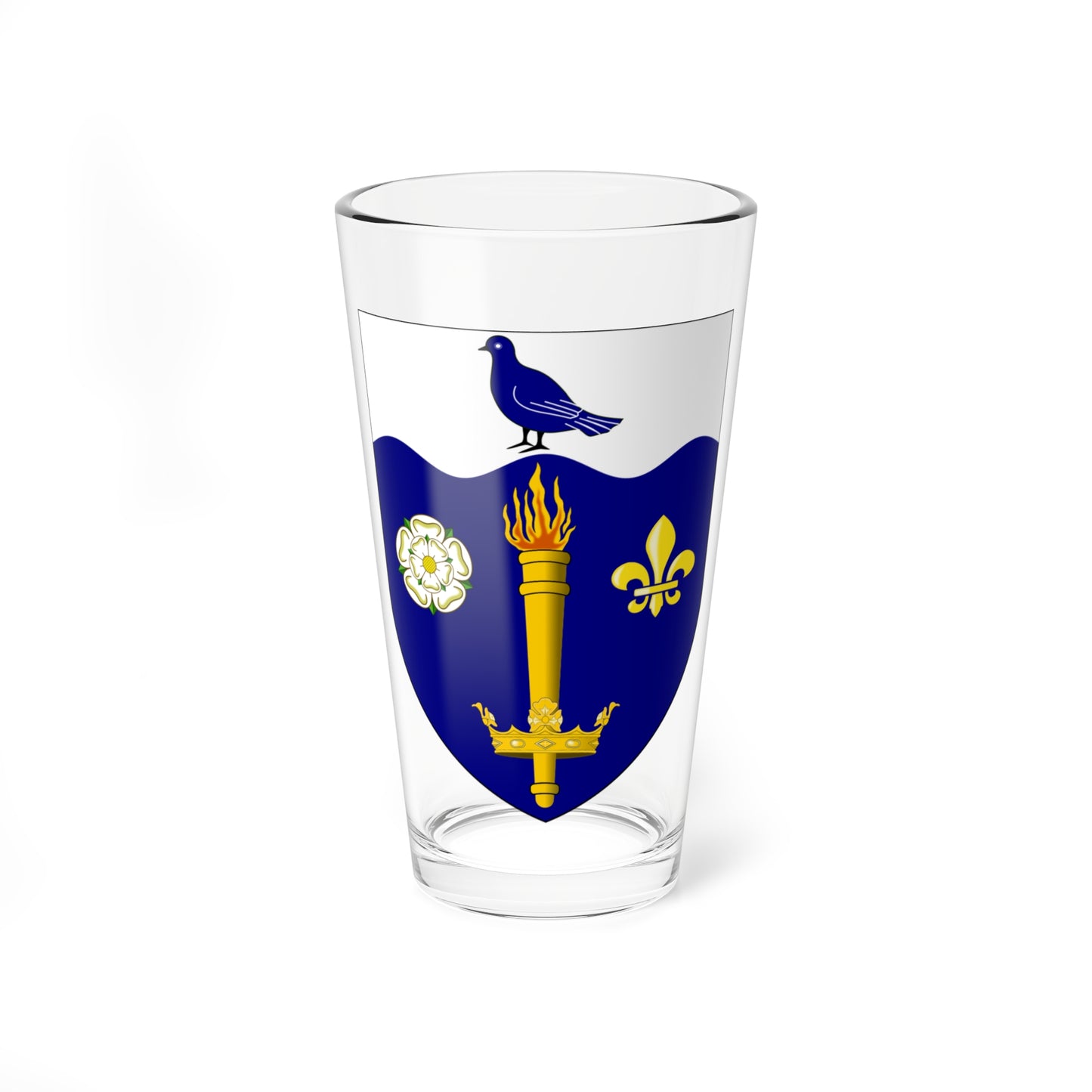 University of Hull arms (United Kingdom) (Coat of Arms) Pint Glass 16oz