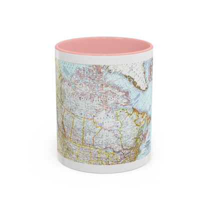 Canada (1961) (Map) Accent Coffee Mug
