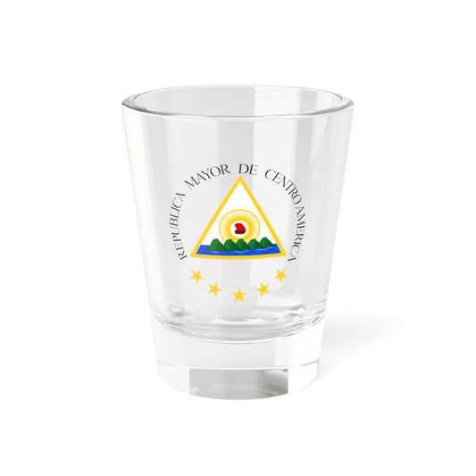 Coat of arms of the Greater Republic of Central America (1898) - Shot Glass 1.5oz