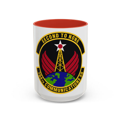 704th Communications Squadron (U.S. Air Force) Accent Coffee Mug