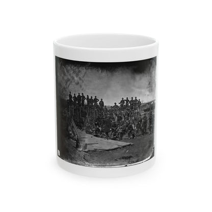 Manassas, Va. Men Of Co. C, 41st New York Infantry (U.S. Civil War) White Coffee Mug