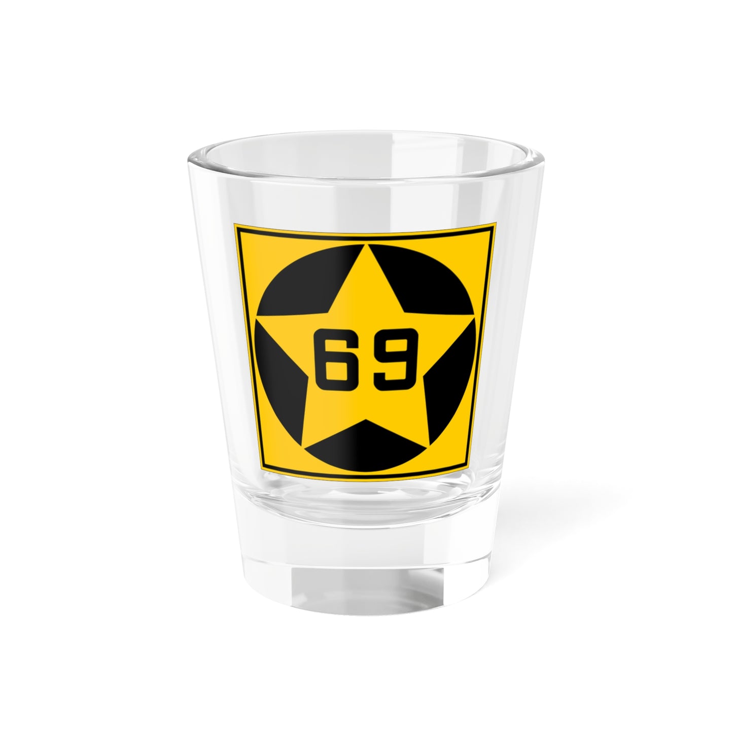 MN-69 1920 (Minnesota) (Road Sign) Shot Glass 1.5oz