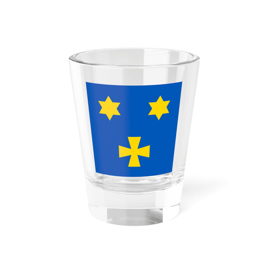 Vlasivka Kirovohrad Oblast flag (Ukraine) Shot Glass 1.5oz