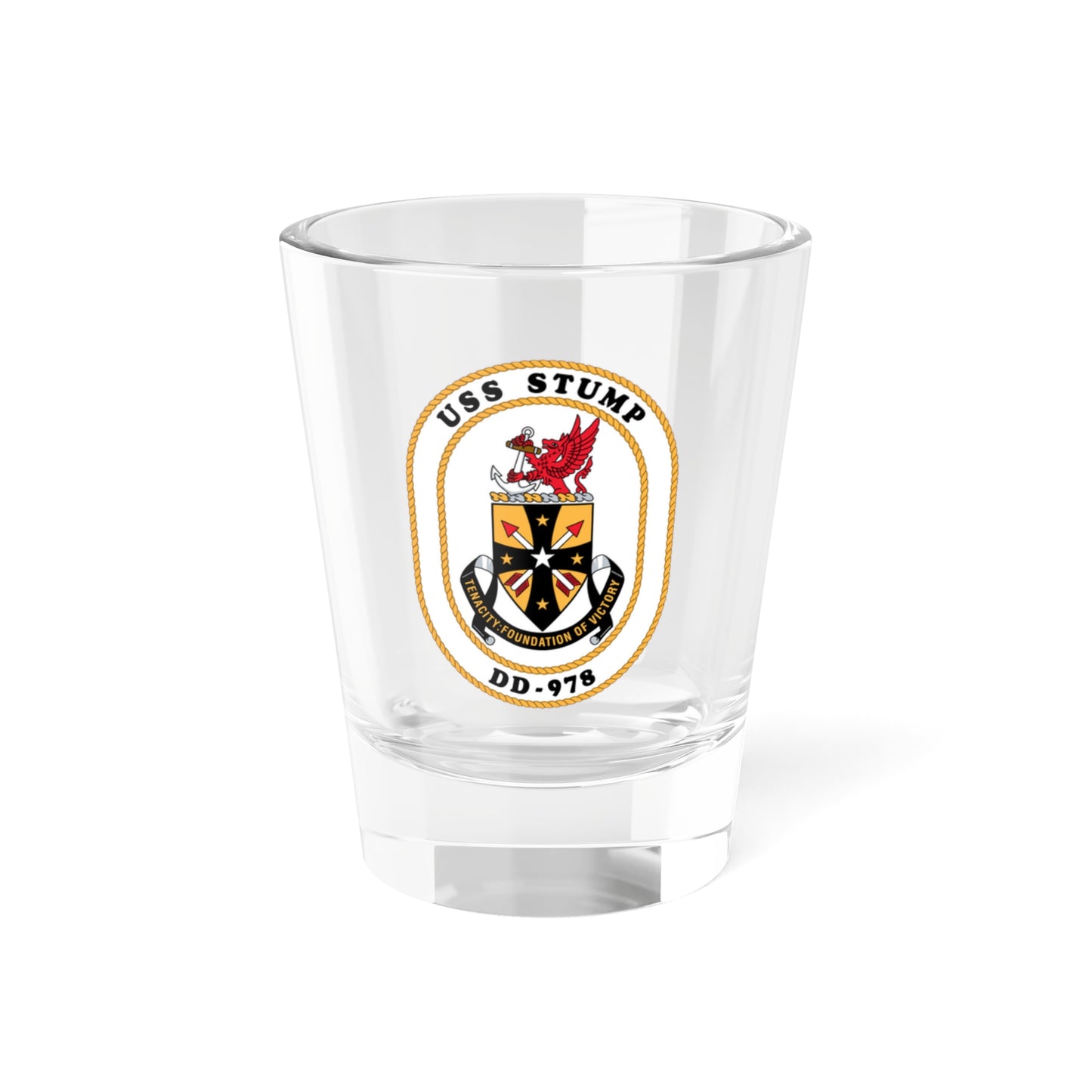 USS Stump DD 978 (U.S. Navy) Shot Glass 1.5oz