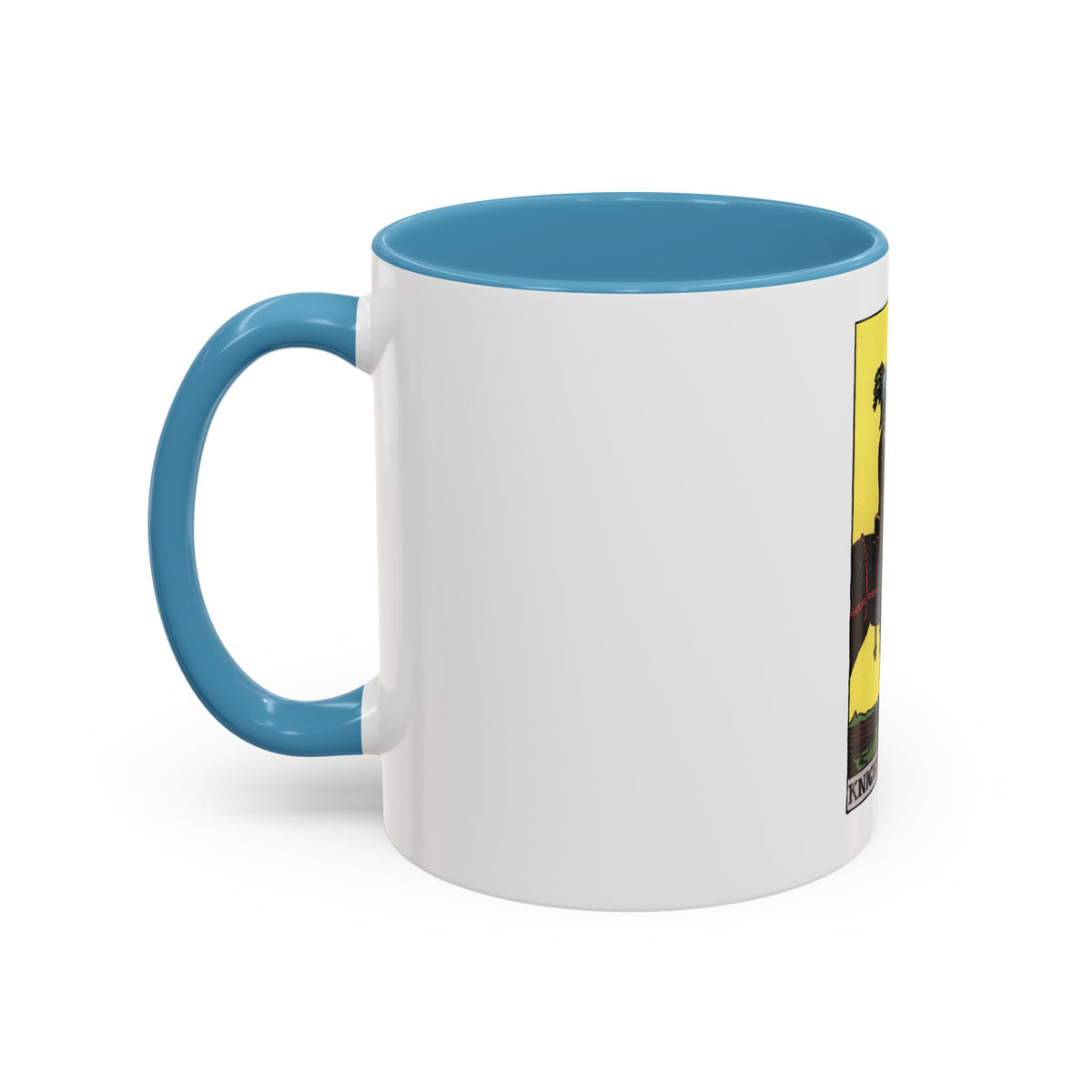 The Knight of Pentacles (Tarot Card) Accent Coffee Mug