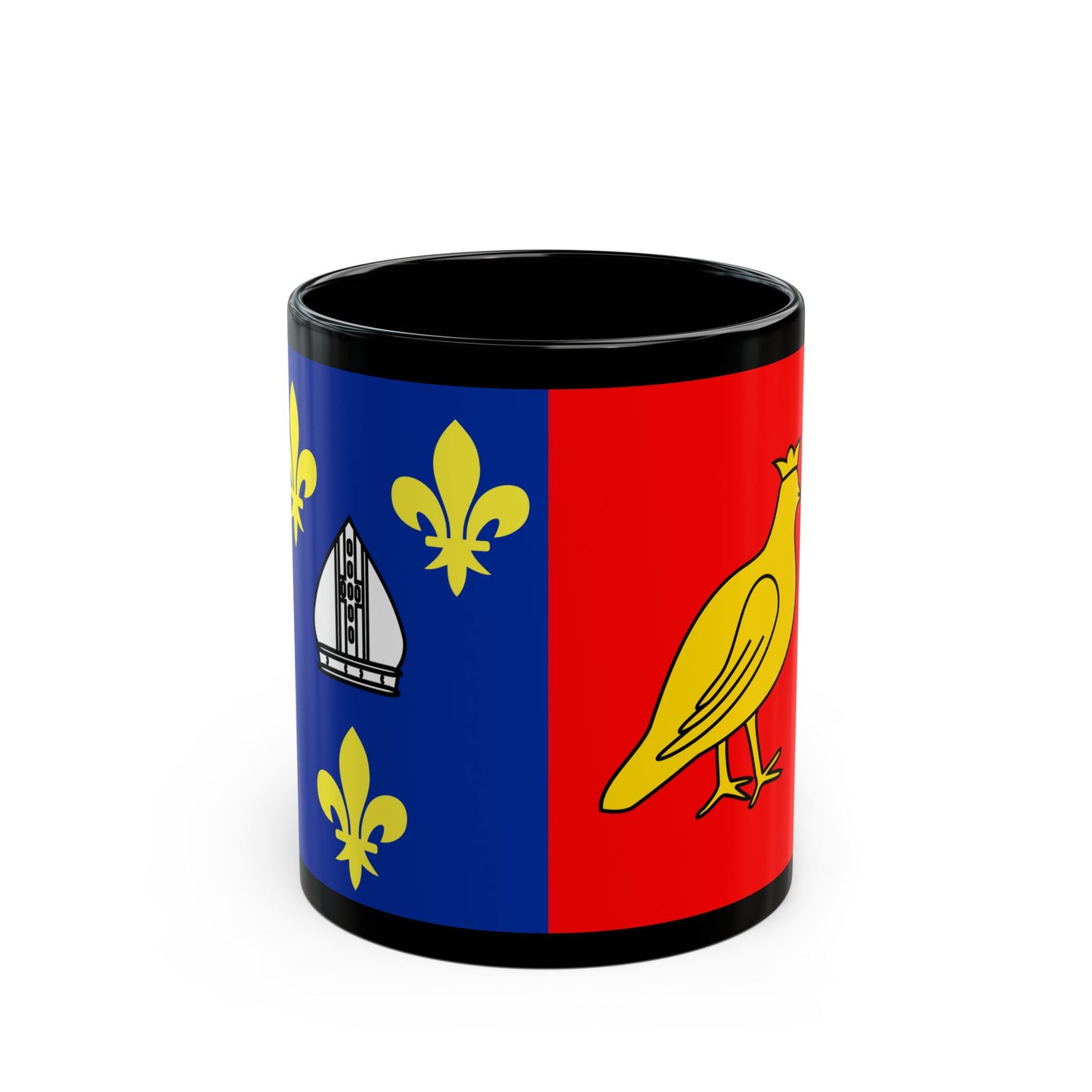 Flag of Charente Maritime France 2 - Black Coffee Mug-11oz-Go Mug Yourself