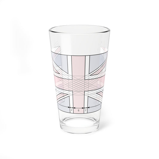 United Kingdom Flag Specifications (United Kingdom) Pint Glass 16oz