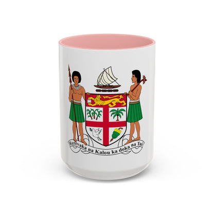Coat of arms of Fiji - Accent Coffee Mug