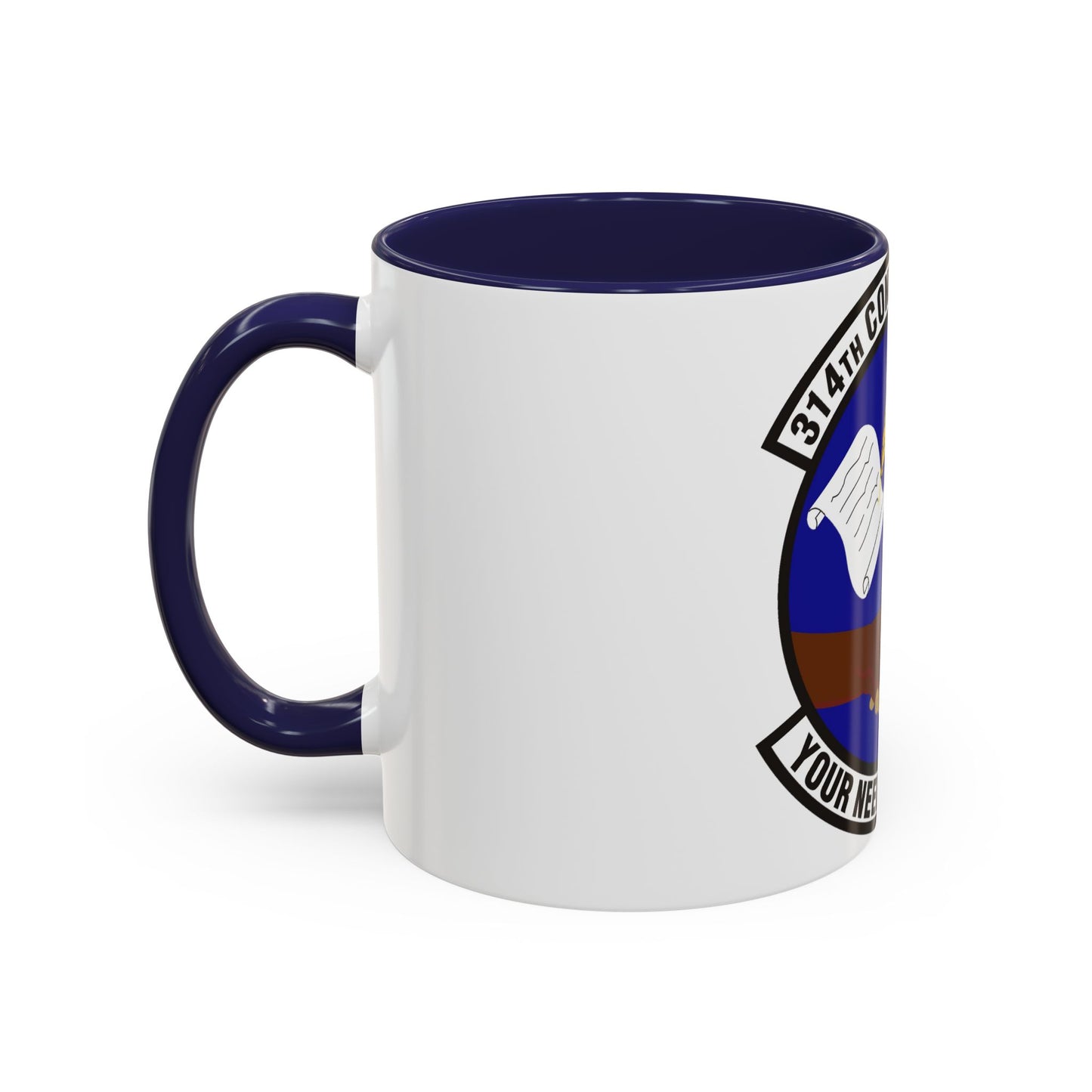 Tasse à café décorative du 314e escadron contractant (US Air Force)