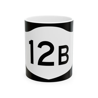 NY-12B (New York) (Road Sign) White Coffee Mug
