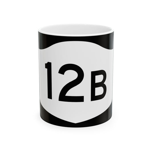 NY-12B (New York) (Road Sign) White Coffee Mug