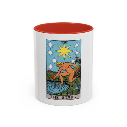 The Star (Tarot Card) Accent Coffee Mug