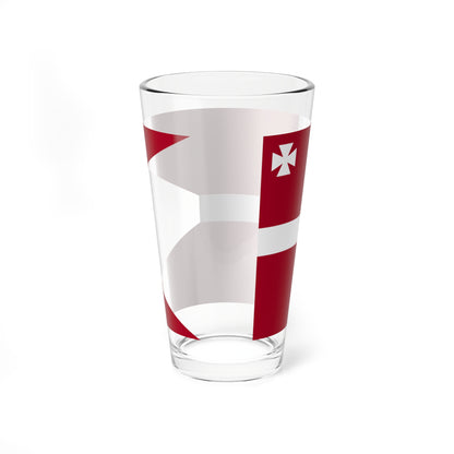 Naval Rank Flag of Denmark - Vice Admiral 1880 (Denmark) Pint Glass 16oz
