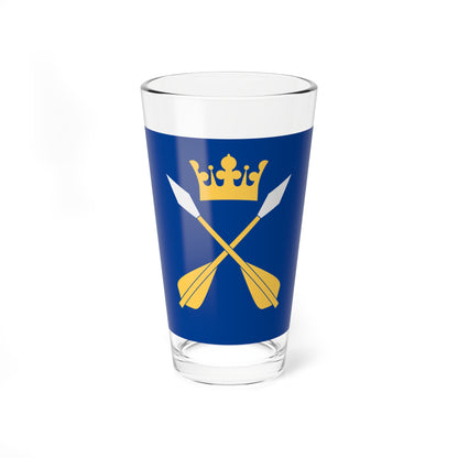 Dalarnas lan vapenflagga (Sweden) Pint Glass 16oz