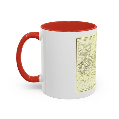 Asia - Carte Generale des Decouvertes (1892) (Map) Accent Coffee Mug