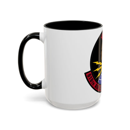 618 Air Communications Squadron AMC (U.S. Air Force) Accent Coffee Mug