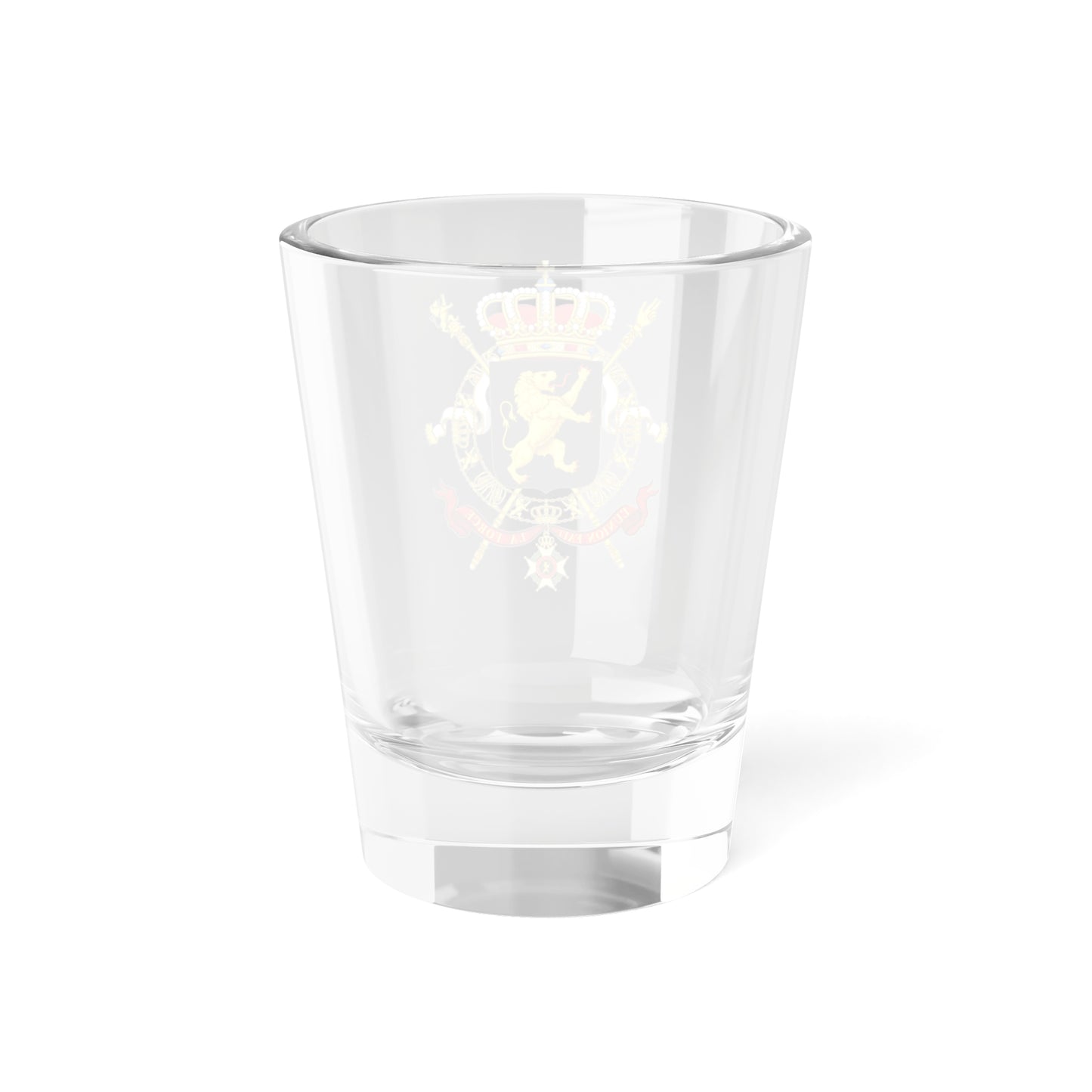 State Coat of Arms of Belgium - Shot Glass 1.5oz