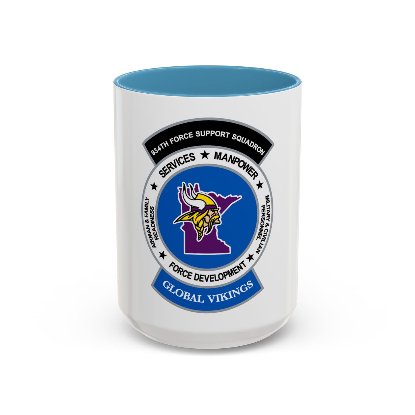 934th Force Support Sq. GLOBAL VIKINGS (U.S. Air Force) Accent Coffee Mug