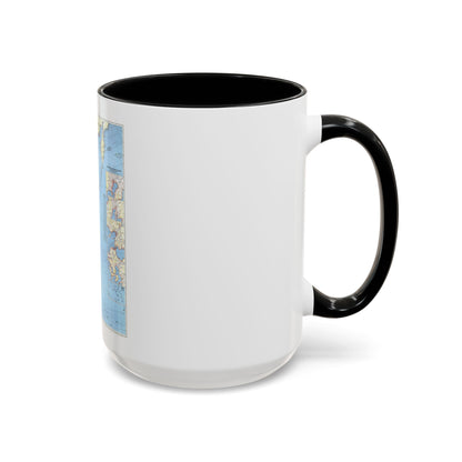 Japan and Adjacent Regions (1944) (Map) Accent Coffee Mug
