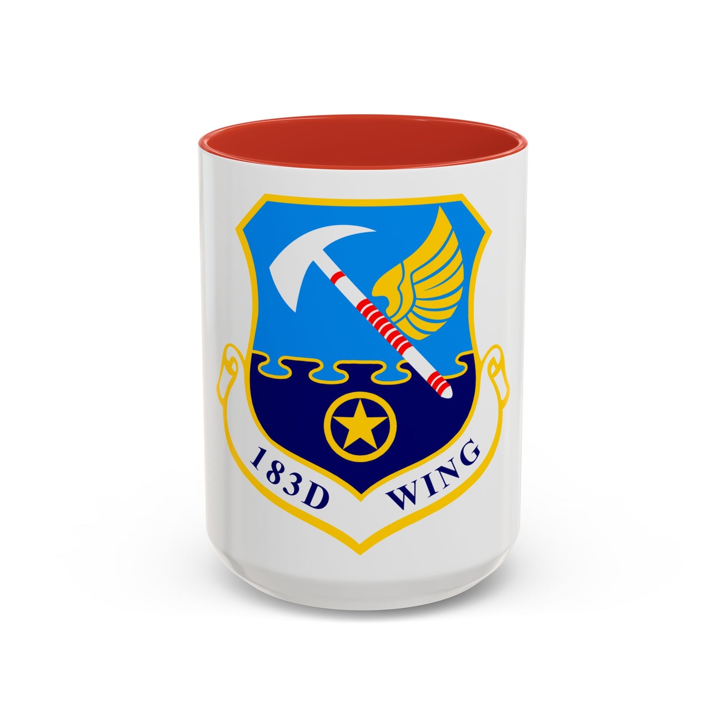 183d Wing emblem (U.S. Air Force) Accent Coffee Mug