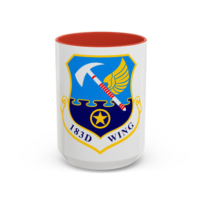 183d Wing emblem (U.S. Air Force) Accent Coffee Mug