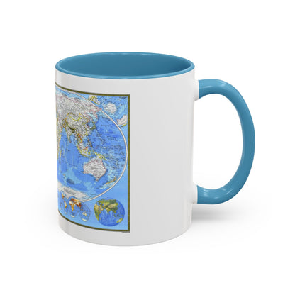 World Map (1988) (Map) Accent Coffee Mug