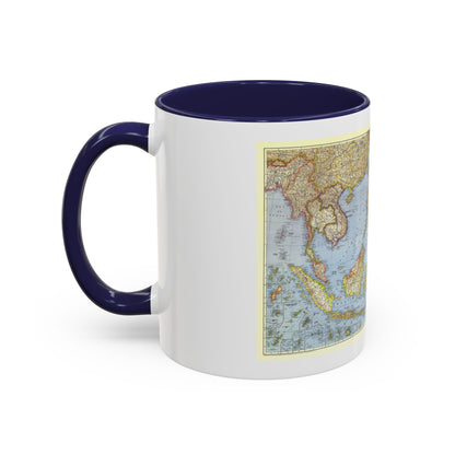 Asia - Southeast (1944) (Map) Accent Coffee Mug