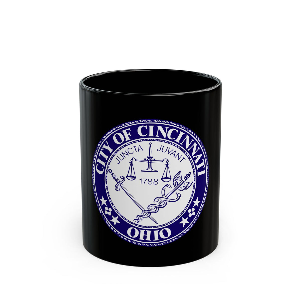 Seal of the City of Cincinnati - Black Coffee Mug