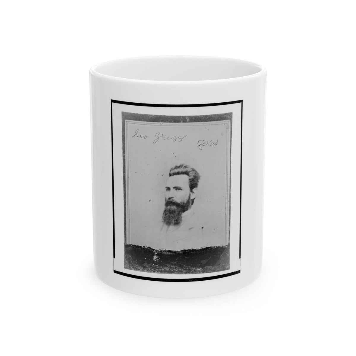 John Gregg, Brigadier General, C.S.A., Head-And-Shoulders Portrait, Facing Left (U.S. Civil War) White Coffee Mug