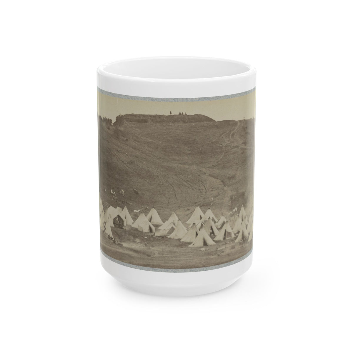 Belle Plain Landing, Va., Confederate Entrenchments On Hill (U.S. Civil War) White Coffee Mug