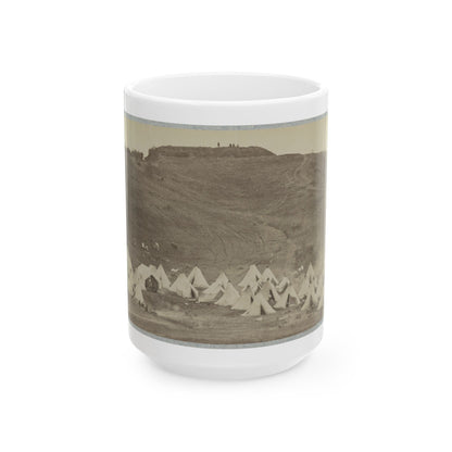 Belle Plain Landing, Va., Confederate Entrenchments On Hill (U.S. Civil War) White Coffee Mug