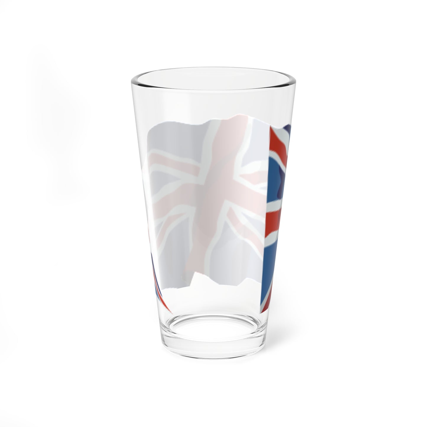 United Kingdom flag waving icon (United Kingdom) Pint Glass 16oz