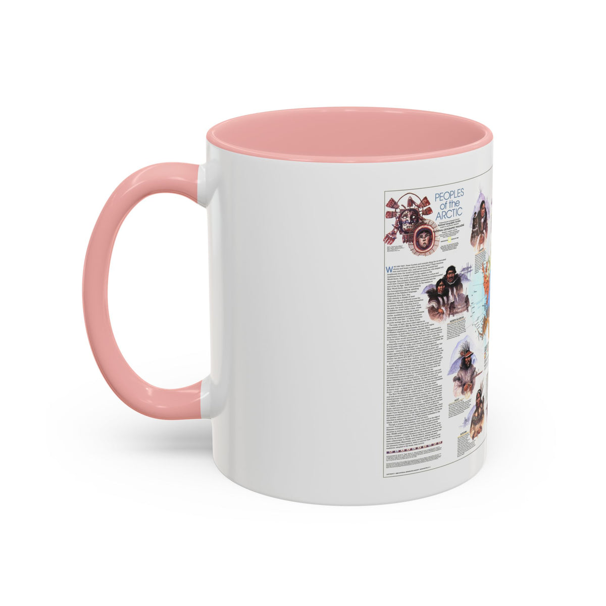 Arctic - Peoples of the (1983) (Map) Accent Coffee Mug