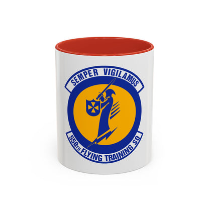 558 Flying Training Squadron AETC (U.S. Air Force) Accent Coffee Mug