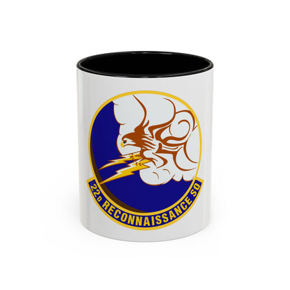 22d Reconnaissance Squadron (U.S. Air Force) Accent Coffee Mug