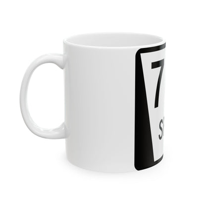N SPUR 76A (Nebraska) (Road Sign) White Coffee Mug