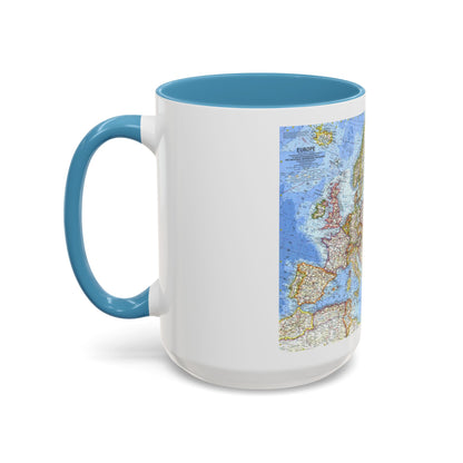 Europe (1962) (Map) Accent Coffee Mug