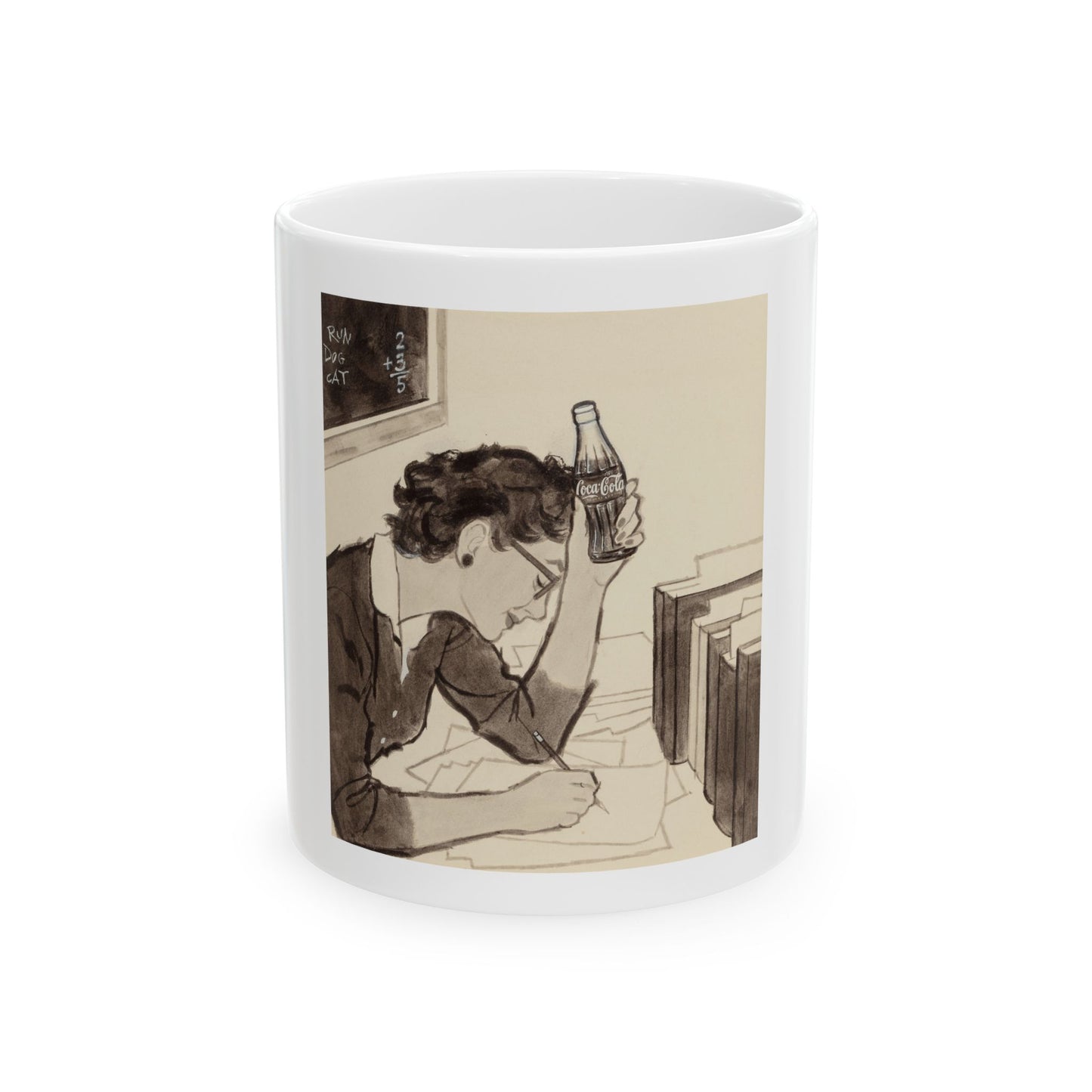 Group of Four Coca-Cola advertisements, 1960 (1) - White Coffee Mug