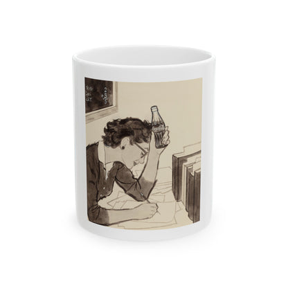 Group of Four Coca-Cola advertisements, 1960 (1) - White Coffee Mug