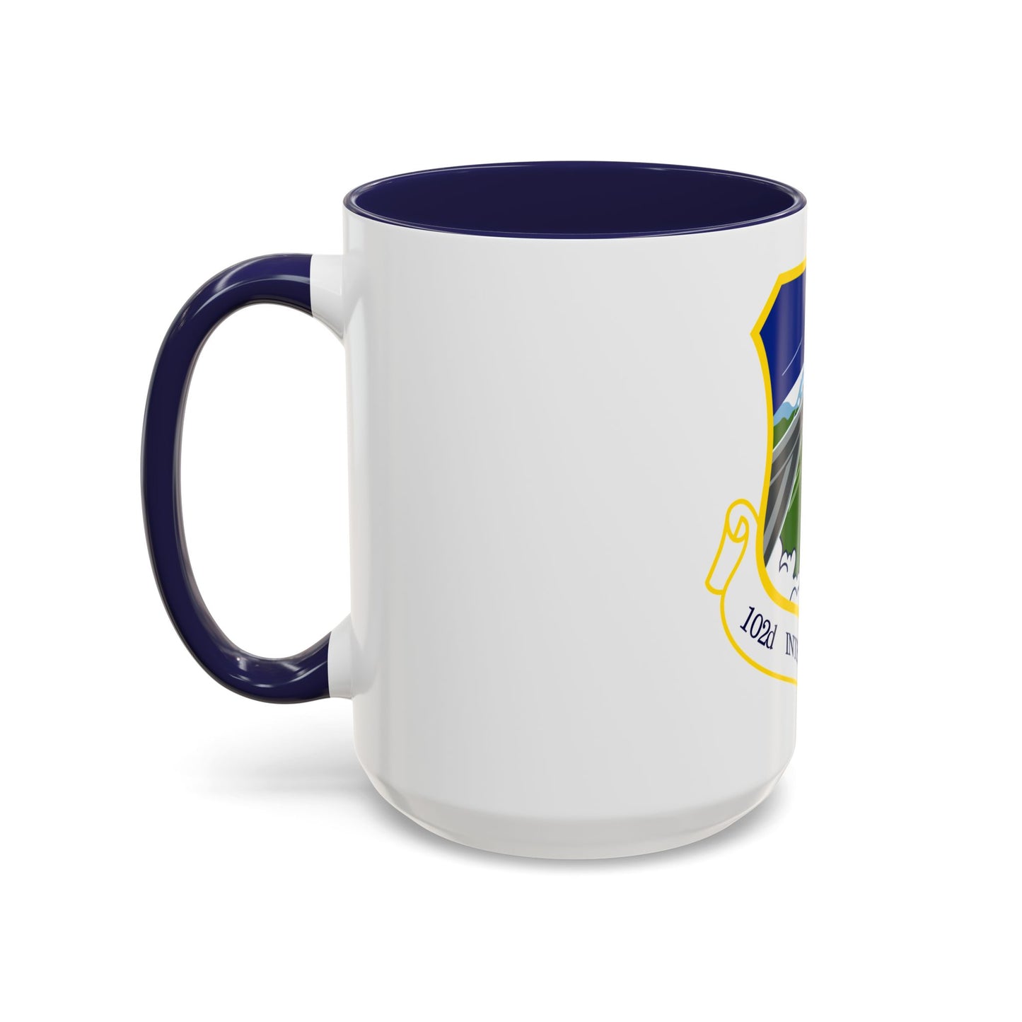 1014px 102nd Intelligence Wing emblem (U.S. Air Force) Accent Coffee Mug