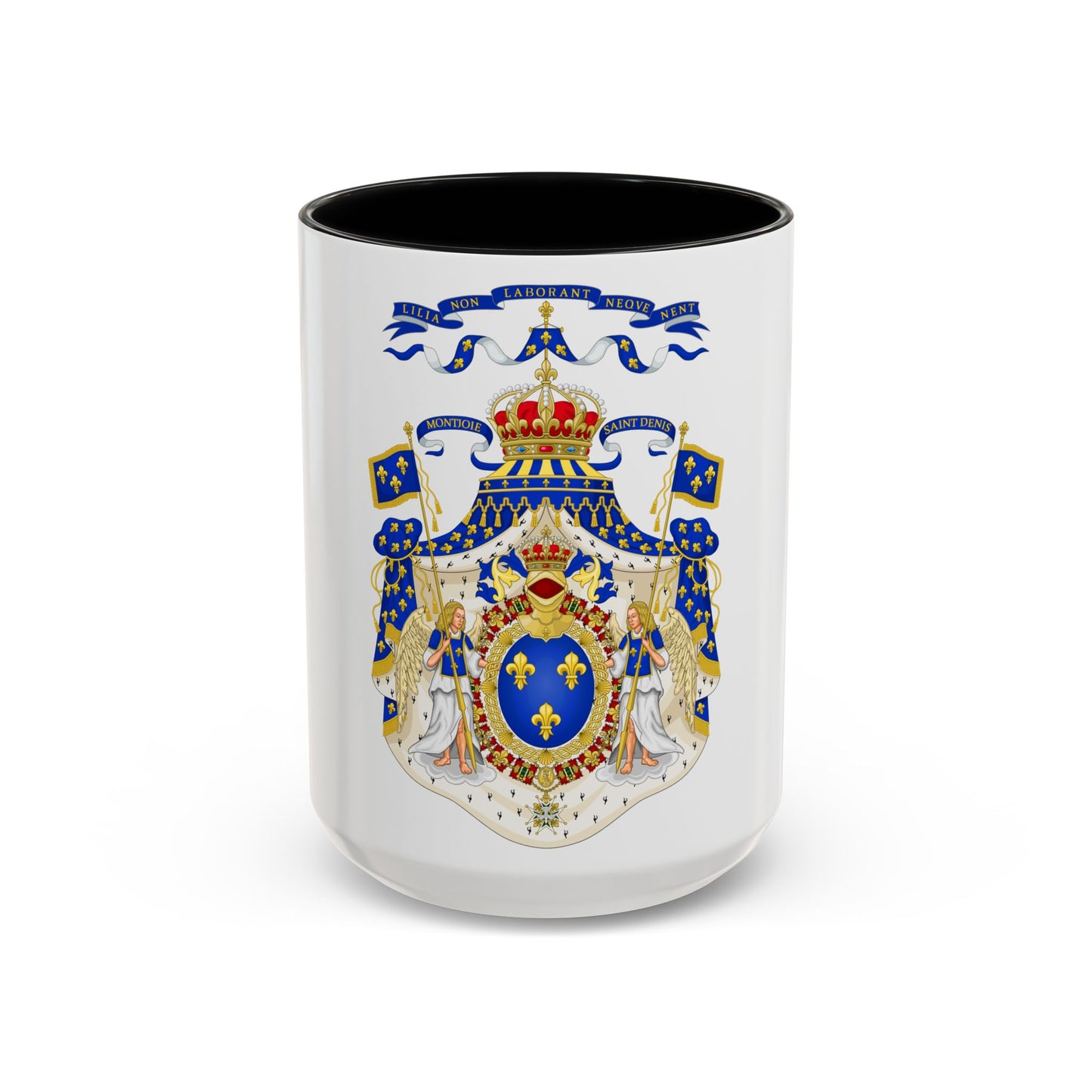 Grand Royal Coat of Arms of France - Accent Coffee Mug