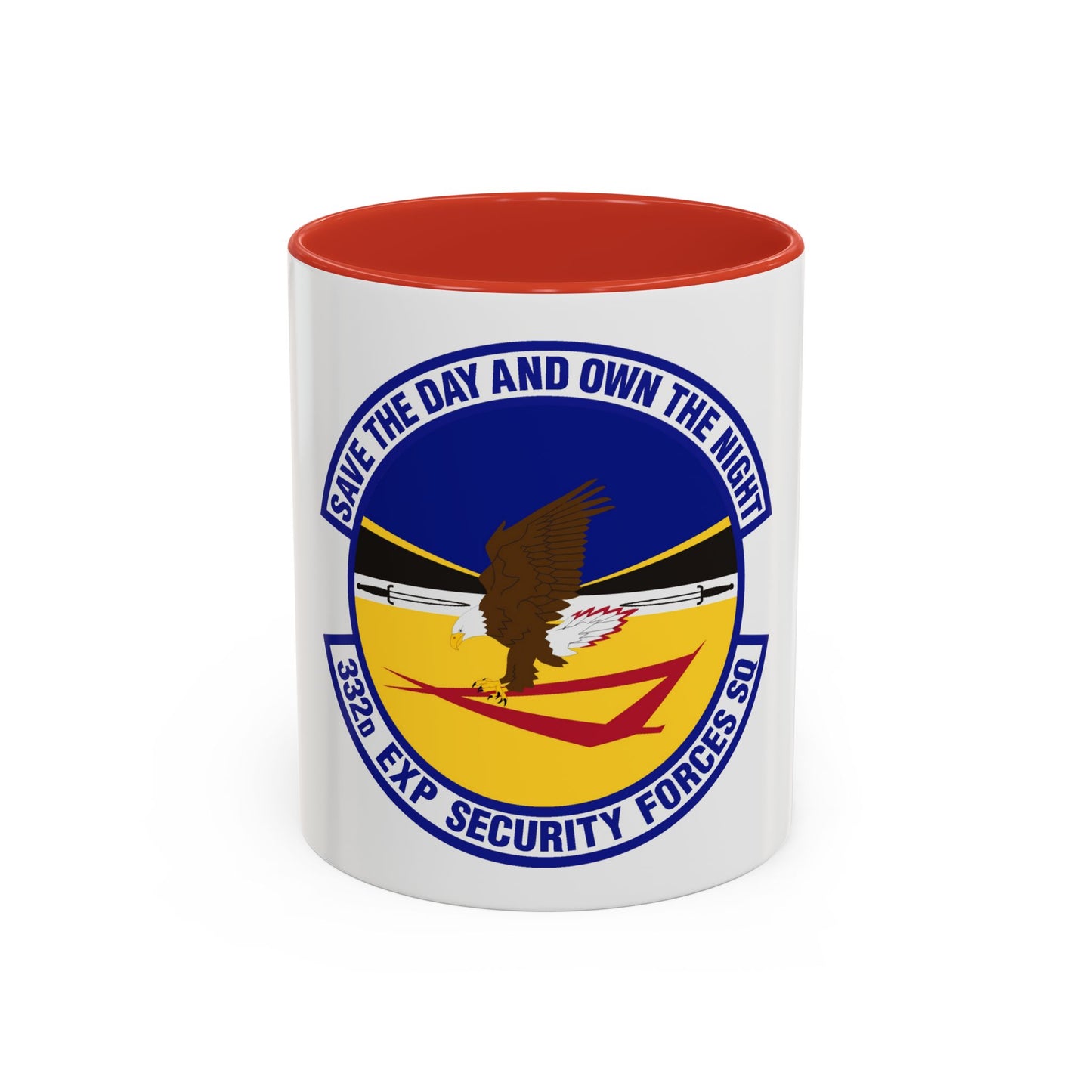 332d Expeditionary Security Forces Squadron (U.S. Air Force) Accent Coffee Mug
