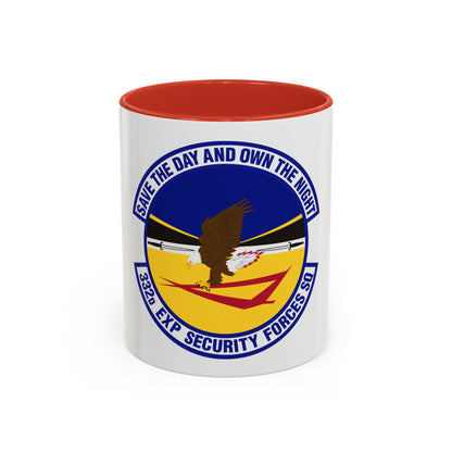 332d Expeditionary Security Forces Squadron (U.S. Air Force) Accent Coffee Mug