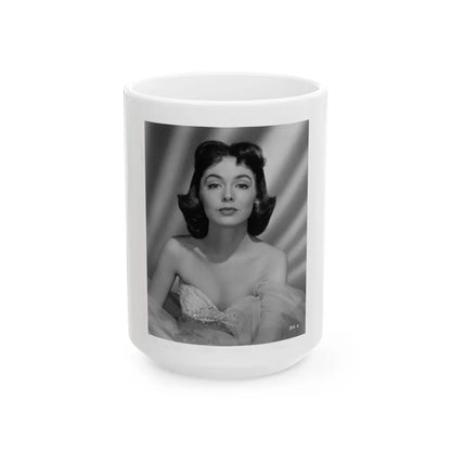 Barbara Rush #153 (Vintage Female Icon) White Coffee Mug-15oz-Go Mug Yourself