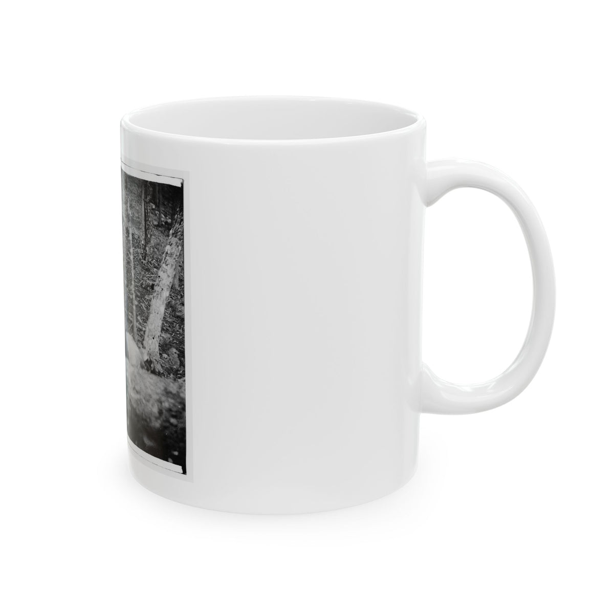 Gettysburg, Pa. Four Dead Soldiers In The Woods Near Little Round Top (U.S. Civil War) White Coffee Mug