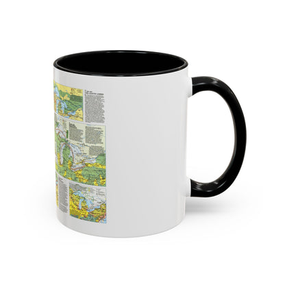 Canada - The Great Lakes 2 (1987) (Map) Accent Coffee Mug