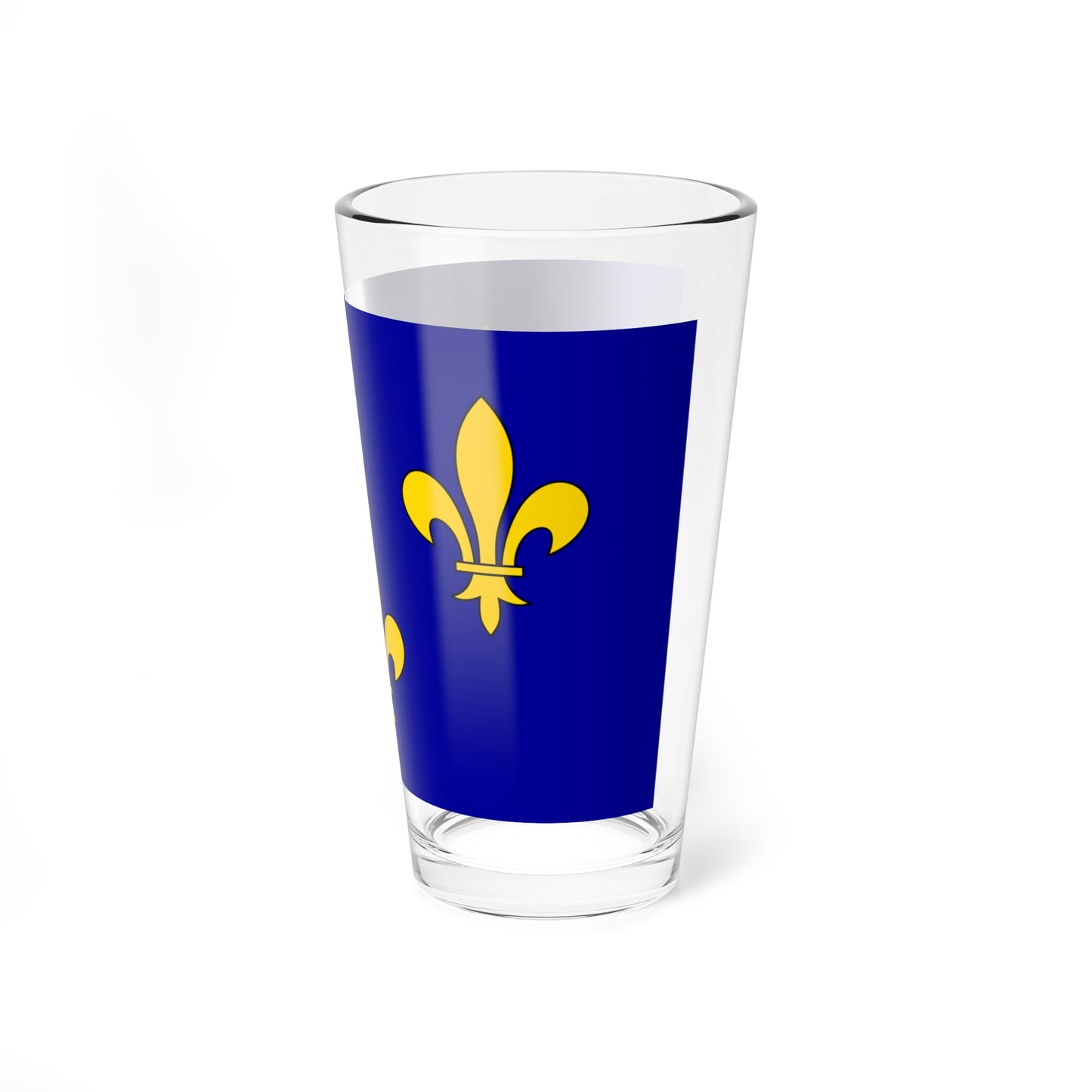 Cultural flag of Ile-de-France (France) Pint Glass 16oz